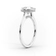 The Charlotte Set With A 1 Carat Elongated Cushion Lab Diamond Discount