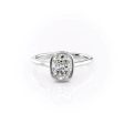 The Charlotte Set With A 2.5 Carat Elongated Cushion Lab Diamond For Cheap