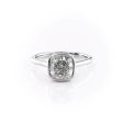 The Charlotte Set With A 1.5 Carat Cushion Lab Diamond Online