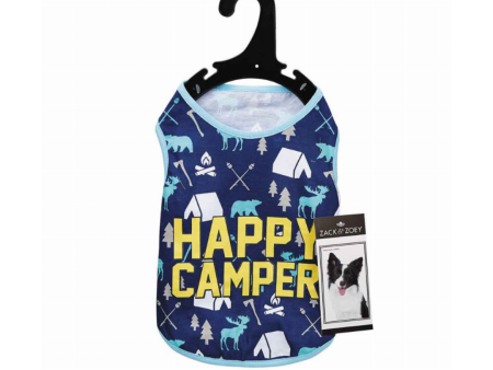 Zack & Zoey Happy Camper Tank - Blue - Different sizes Hot on Sale