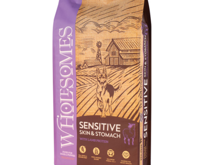 Wholesomes  Sensitive Skin Dry Food & Stomach with Lamb 13.61 Kg Hot on Sale