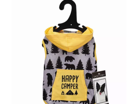 Zack & Zoey Happy Camper Tank - Yellow&gray - Different sizes For Discount